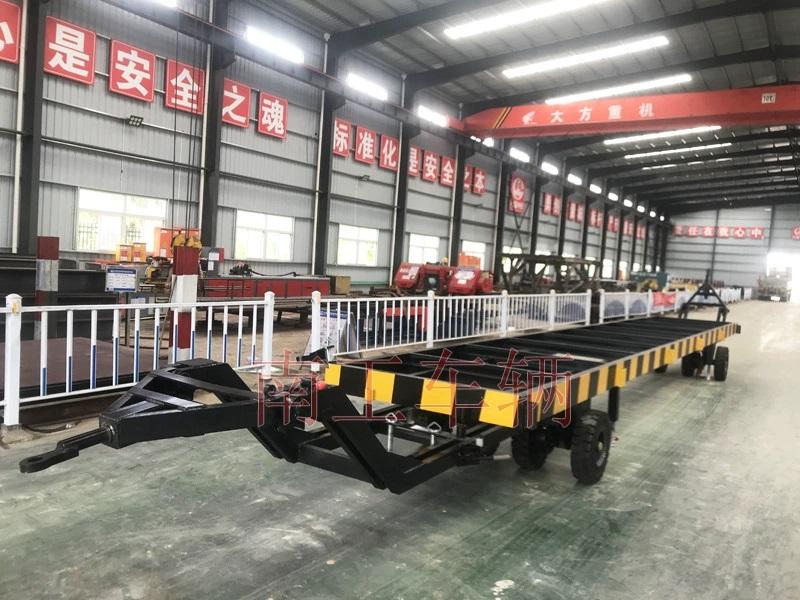 10吨骨架英亚在线平台（中国）官网 双牵引集装箱用全挂车